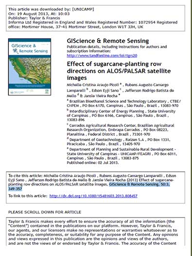 Effect of sugarcane-planting row directions on ALOS/PALSAR satellite images (1.00mb)