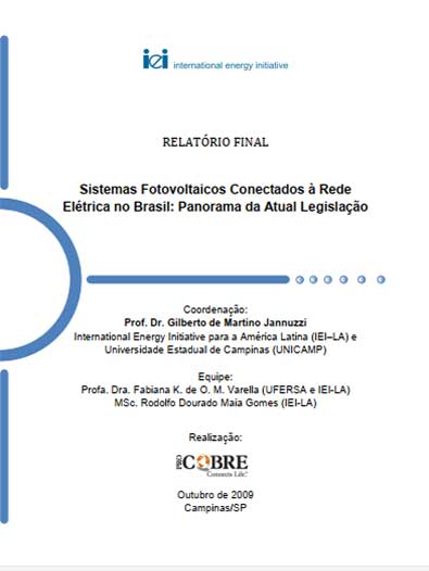 Sistemas Fotovoltaicos Conectados à Rede Elétrica no Brasil: Panorama da Atual Legislação (2009) (5.25mb)